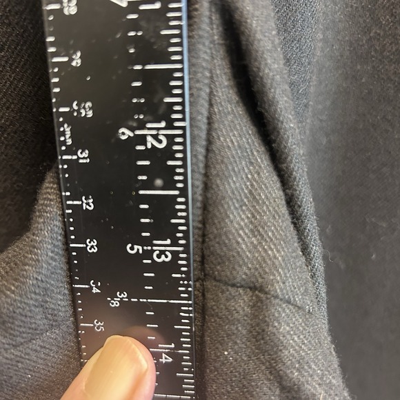 Vince Women Pants 16 Black Italian Wool Blend Wide Leg High Waist 4 Pockets - Picture 9 of 13